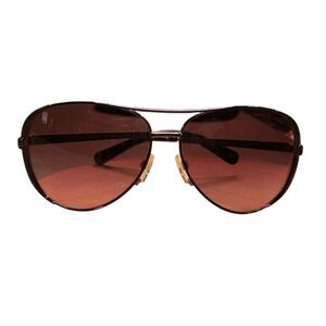 Michael Kors Women's Aviator Sunglasses Gold Red Gradient UV400